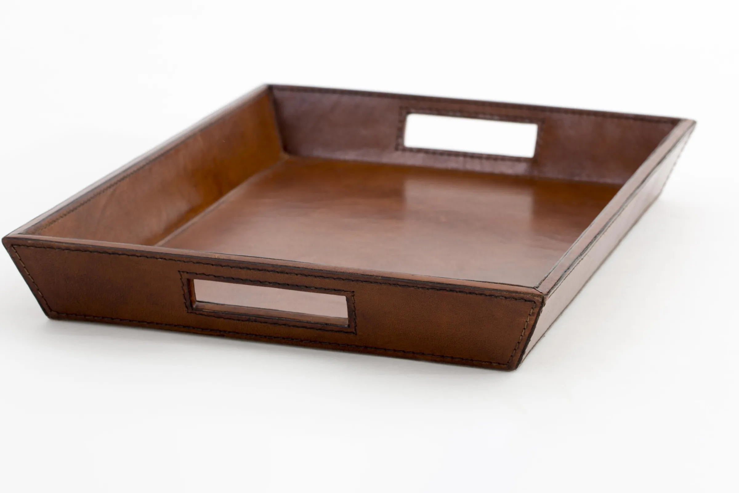 Flamant Manhattan, Dienblad, Bruin Leer^ Accessoires