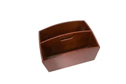 Flamant Manhattan, Tijdschriftenhouder, Bruin Leer^ Decoraties