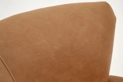 Flamant Marchetti, Fauteuil, Leer Cognoac, Draaibaar^ Banken