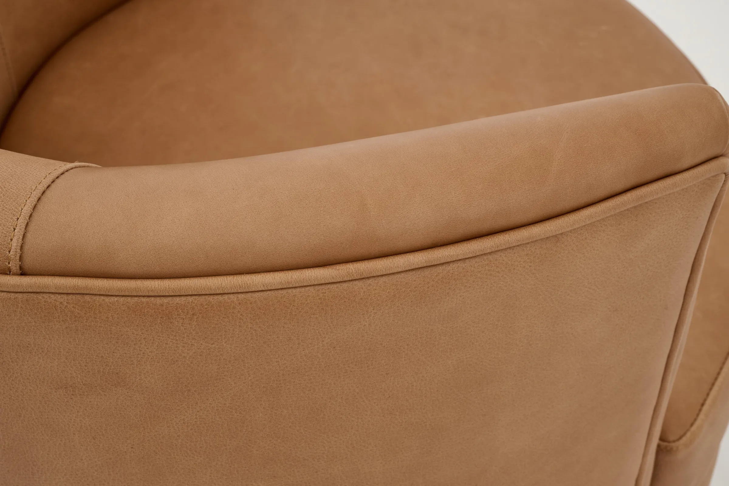 Flamant Marchetti, Fauteuil, Leer Cognoac, Draaibaar^ Banken