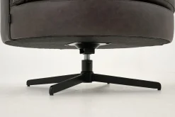 Flamant Marchetti, Fauteuil, Leer Zwart, Draaibaar^ Banken