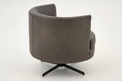 Flamant Marchetti, Fauteuil, Leer Zwart, Draaibaar^ Banken