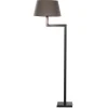 Flamant Martha, Staande Lamp, Bruin/Zwart, Messing^ Verlichting