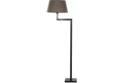 Flamant Martha, Staande Lamp, Bruin/Zwart, Messing^ Verlichting