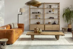 Flamant Martha, Staande Lamp, Bruin/Zwart, Messing^ Verlichting