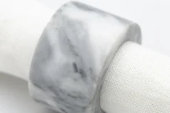 Flamant Maureen, Servetring, Marmer, Wit^ Accessoires