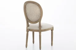 Flamant Medy, Stoel, Eiken, Natuurlijk Linnen^ Stoelen