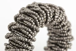 Flamant Meina, Servetring, Kralen, Grijs^ Accessoires