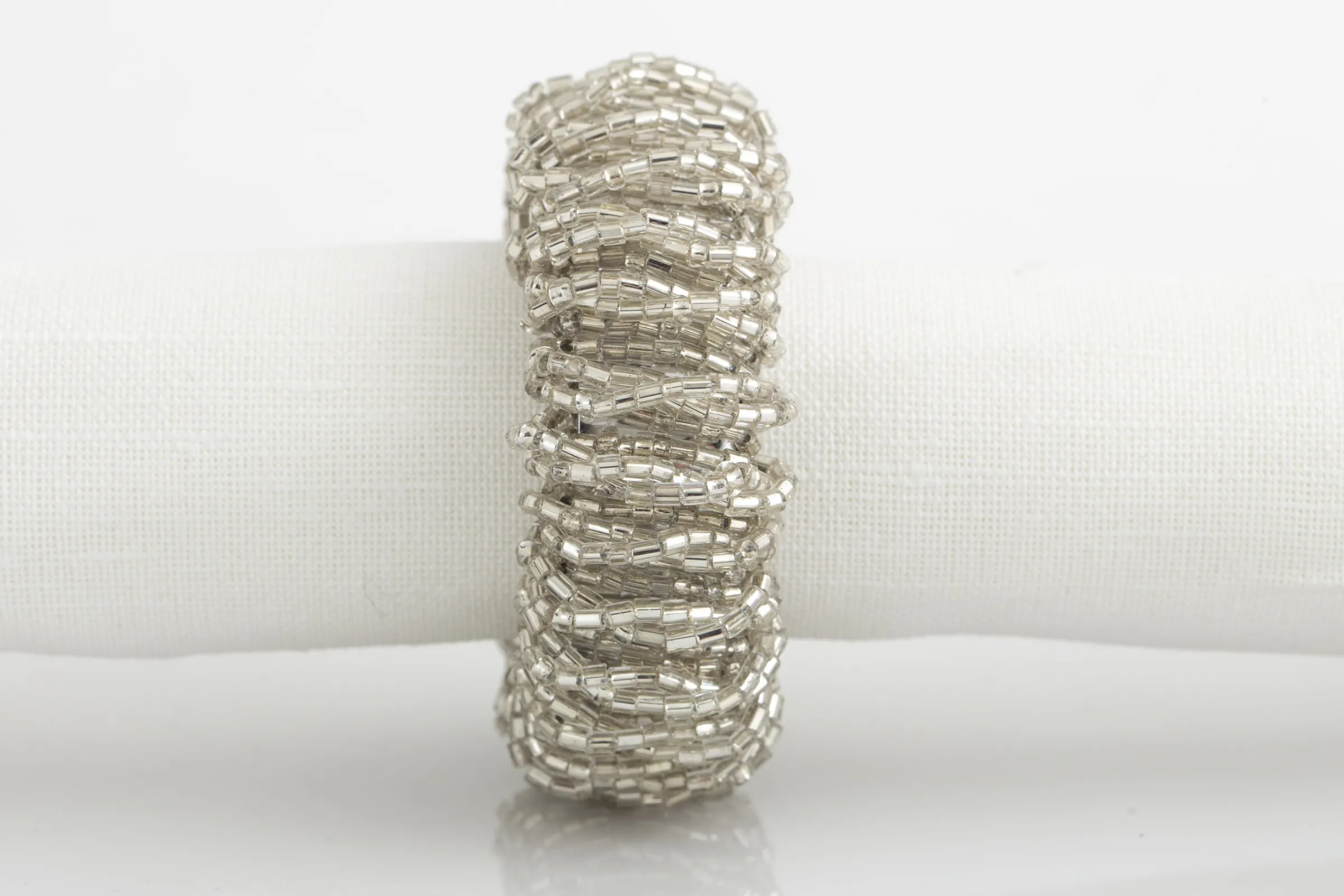 Flamant Meina, Servetring, Kralen, Zilver^ Accessoires