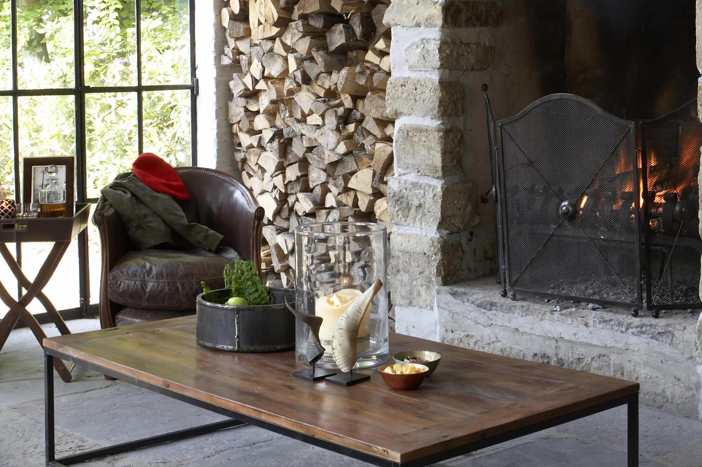 Flamant Melbury, Club Fauteuil, Donkerbruin, Leer^ Banken