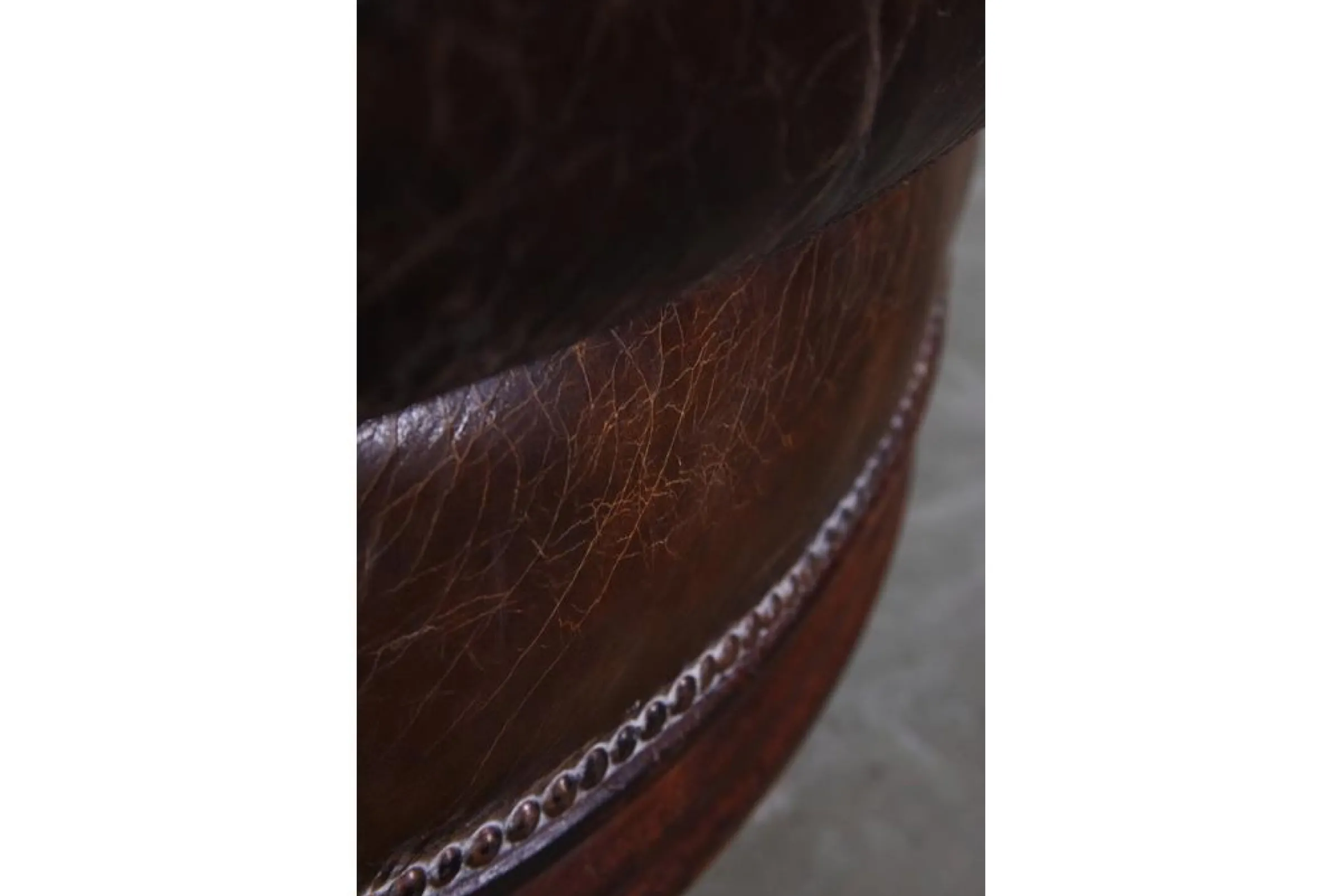 Flamant Melbury, Club Fauteuil, Donkerbruin, Leer^ Banken