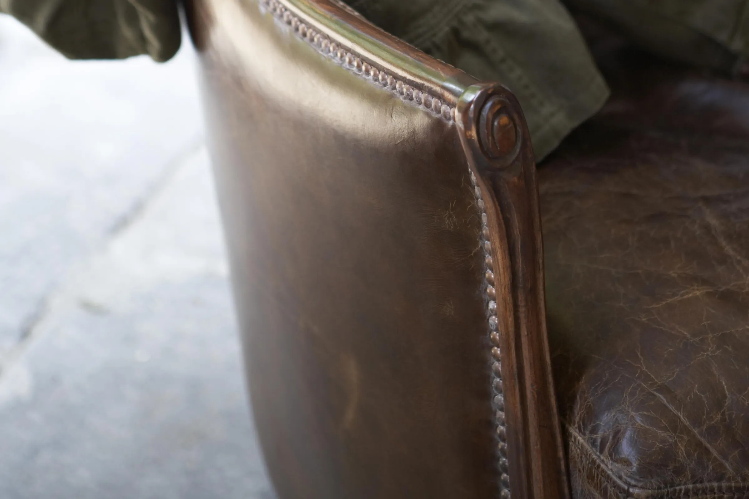 Flamant Melbury, Club Fauteuil, Donkerbruin, Leer^ Banken