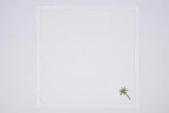 Flamant Mimosa, Servet, Borduurwerk, Set Van 6^ Eetkamer- En Keukentextiel