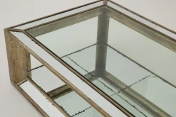 Flamant Mitchell, Salontafel, Rechthoekig, Spiegelglas En Hout, 160X80^ Koffie Tafels