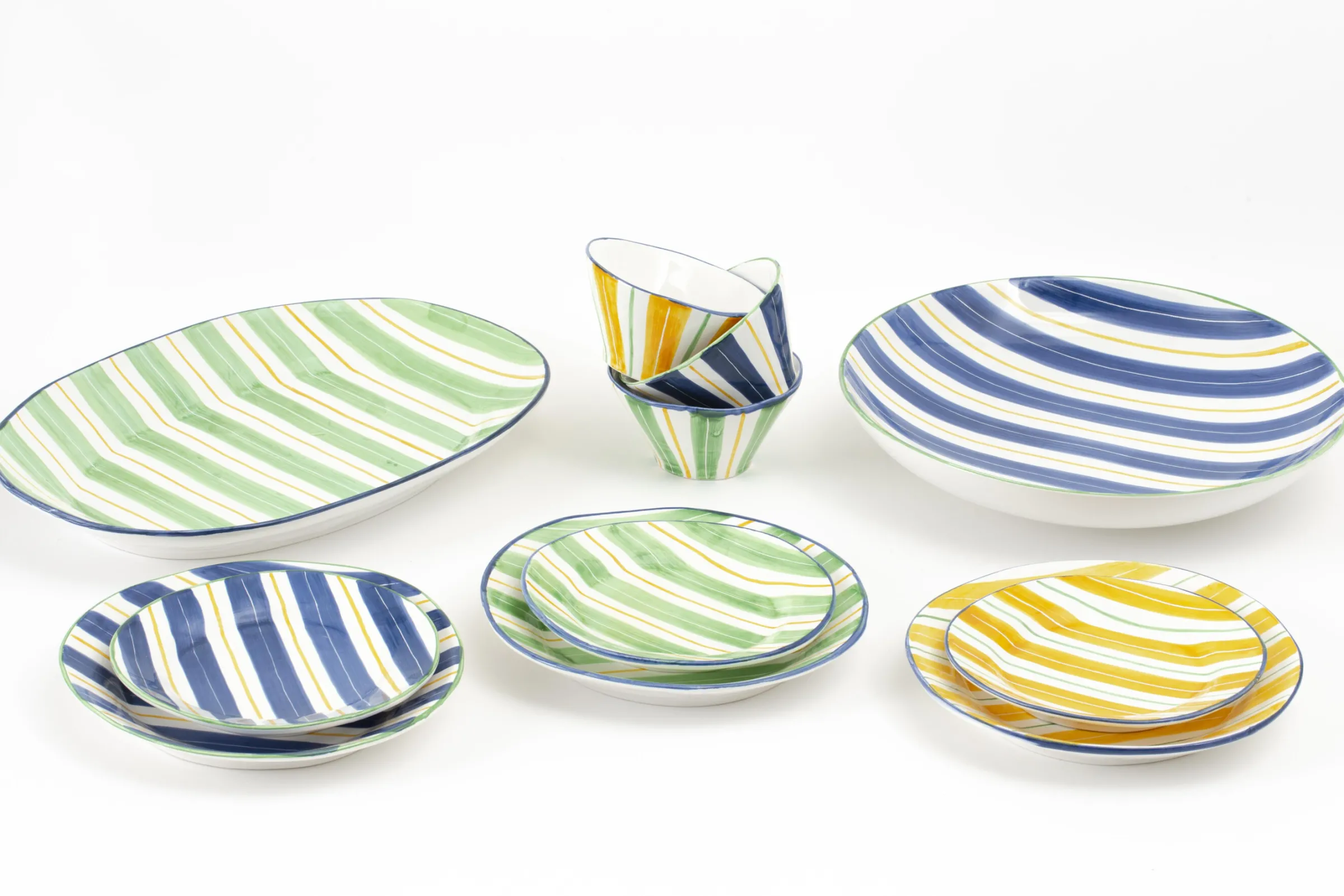 Flamant Nanna, Kom, Blauw^ Borden, Borden En Kommen