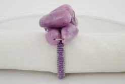 Flamant Naoh, Servetring, Kralen, Paars^ Moederdag