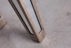 Flamant Naxos, Consoletafel, Spiegelglas En Hout^ Koffie Tafels