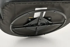 Flamant Nelia, Fauteuil, Leer Zwart, Draaibaar^ Banken