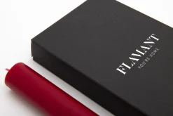 Flamant Nell, Tafelkaars, Kleur Rood, Set Van 4^ Decoratie