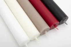 Flamant Nell, Tafelkaars, Kleur Rood, Set Van 4^ Decoratie