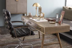 Flamant Nontemar, Bureau, Hout En Messing^ Bureaus