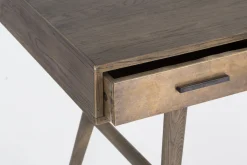 Flamant Nontemar, Bureau, Hout En Messing^ Bureaus