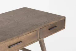 Flamant Nontemar, Bureau, Hout En Messing^ Bureaus