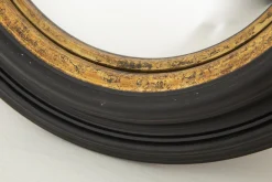 Flamant Pendolo, Spiegel, Zwart En Goud, Bol, Rond^ Decoratie