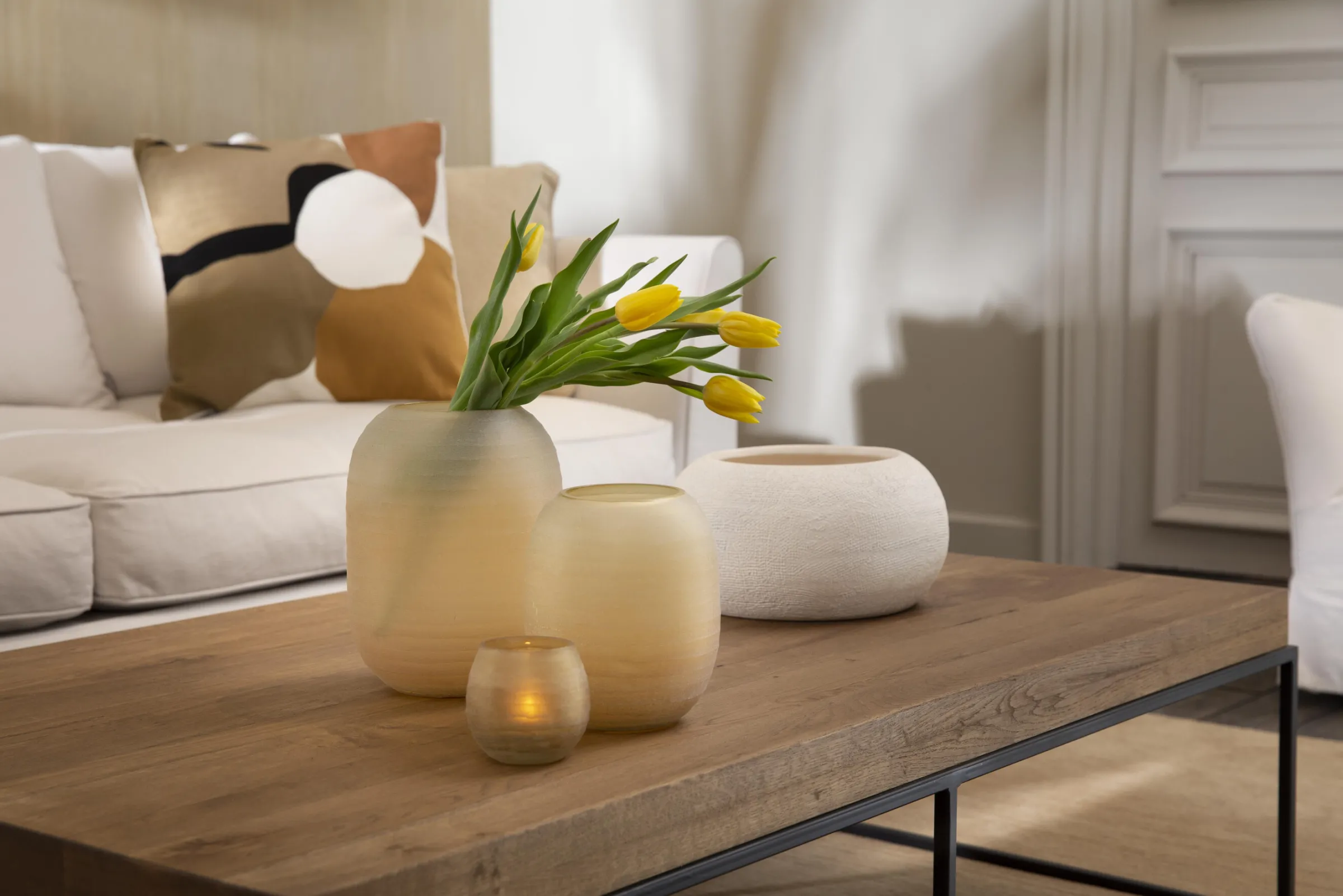 Flamant Phileas, Theelichthouder, Glas^ Decoratie