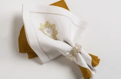 Flamant Phills, Servet, Kameel, Set Van 6^ Eetkamer- En Keukentextiel