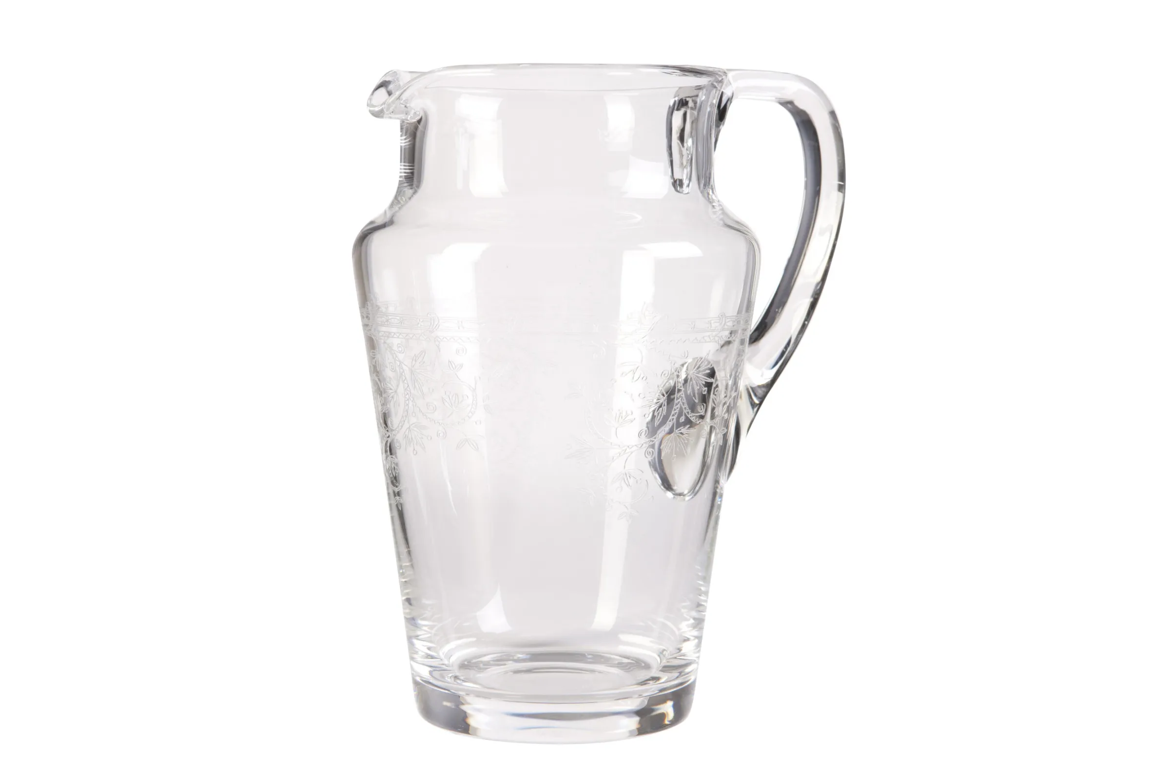 Flamant Praag, Kan, Mondgeblazen Glas, Gegraveerd, 1,5 L^ Accessoires