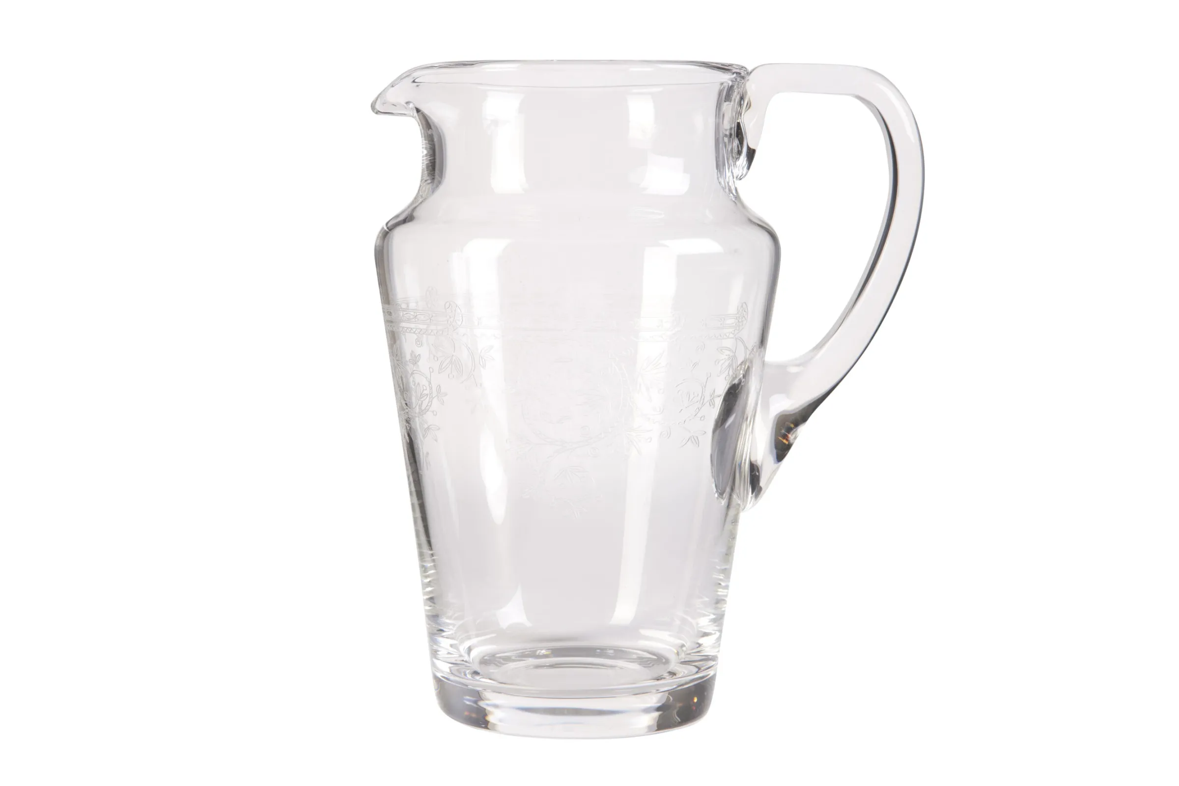 Flamant Praag, Kan, Mondgeblazen Glas, Gegraveerd, 1,5 L^ Accessoires