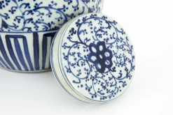 Flamant Redding, Potiche, Blauw/Wit^ Decoratie