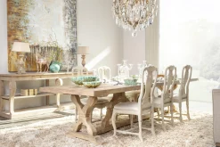 Flamant Reggie, Eettafel, Rechthoekig, Hout, Naturel^ Eettafels