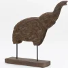 Flamant Remi, Olifant, Hout^ Decoratie