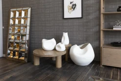 Flamant Reynolds, Vaas, Keramiek, Wit, Model 1^ Decoratie