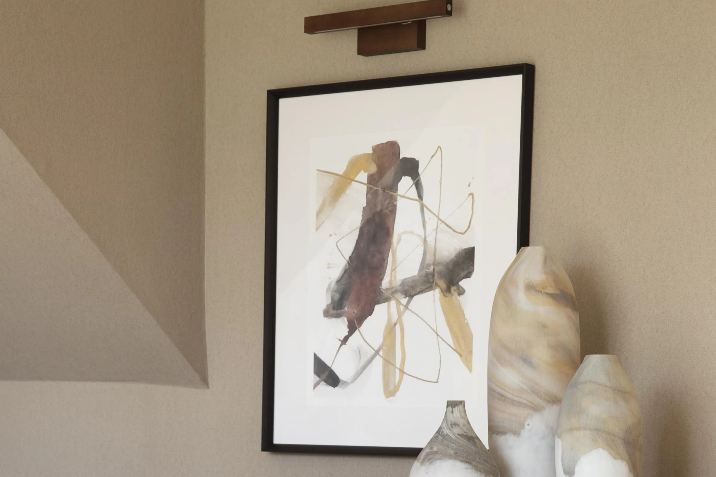 Flamant Rivera, Kunstwerkverlichting, Bruin^ Verlichting