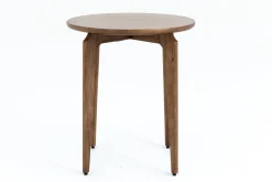 Flamant Rix, Bijzettafel, Hout, Rond^ Koffie Tafels