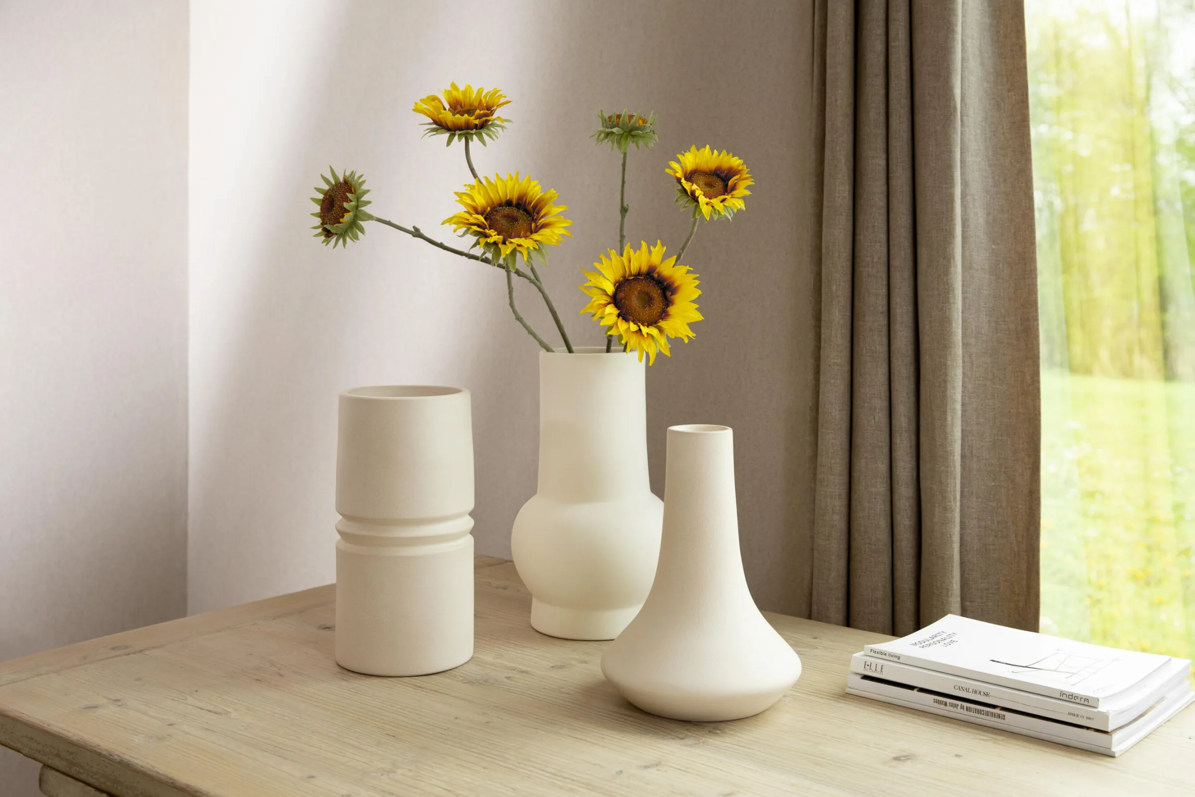 Flamant Susan, Vaas, Clay^ Decoratie