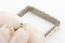 Flamant Tina, Servetring, Kralen, Wit^ Moederdag