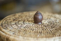 Flamant Togo, Afvalbak, Met Deksel, Riet^ Decoratie