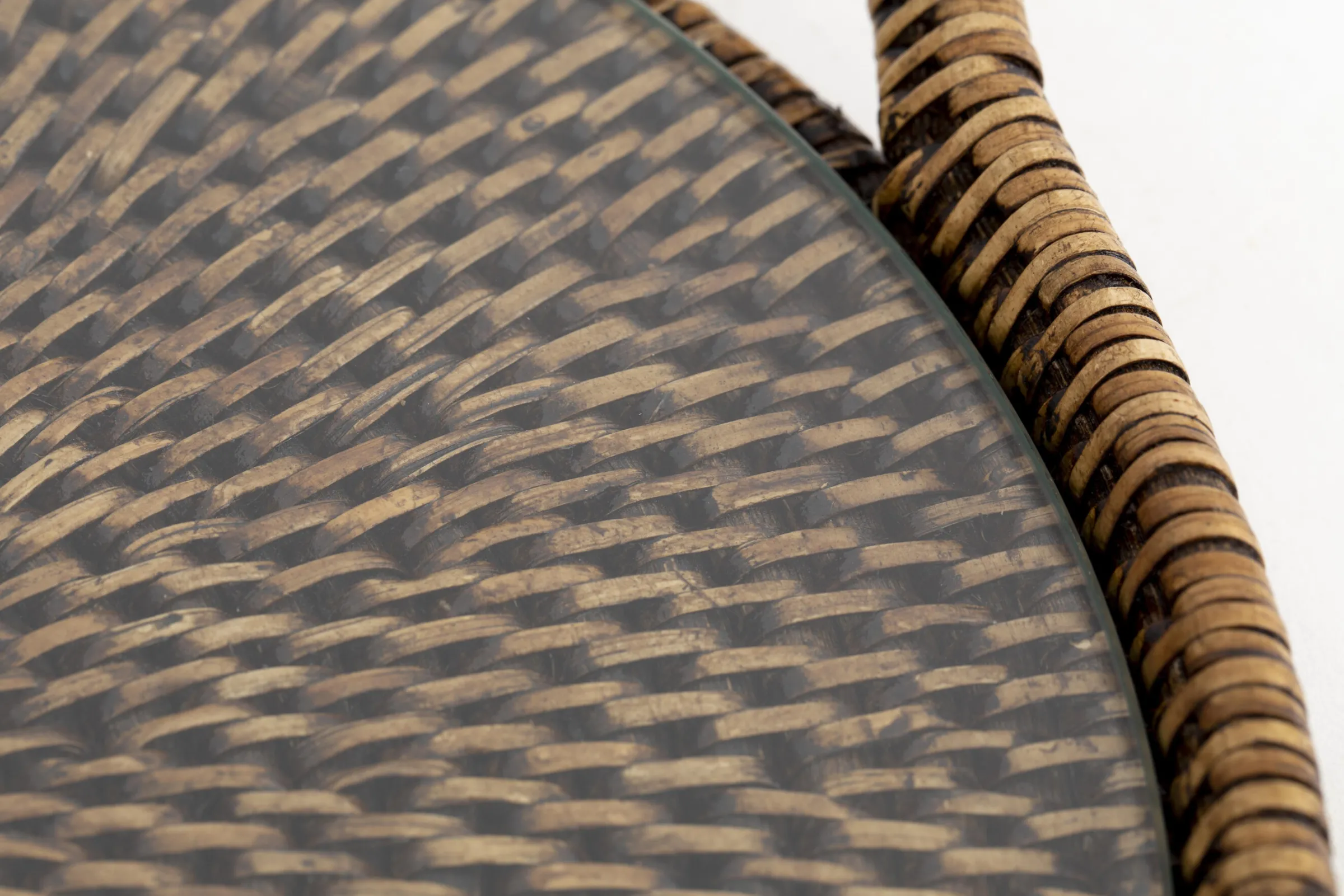 Flamant Togo, Dienblad, Rond, Met Glas, Riet^ Accessoires