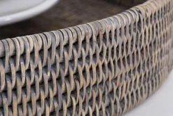 Flamant Togo, Dienblad, Rond, Riet, Grijs, 48Cm^ Accessoires