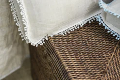 Flamant Togo, Mand, Met Deksel, Riet^ Decoratie