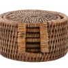 Flamant Togo, Onderzetter, Rond, Riet, Set Van 6^ Accessoires