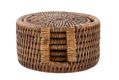 Flamant Togo, Onderzetter, Rond, Riet, Set Van 6^ Accessoires