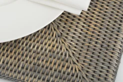 Flamant Togo, Placemat, Riet, Grijs, Rechthoekig^ Eetkamer- En Keukentextiel