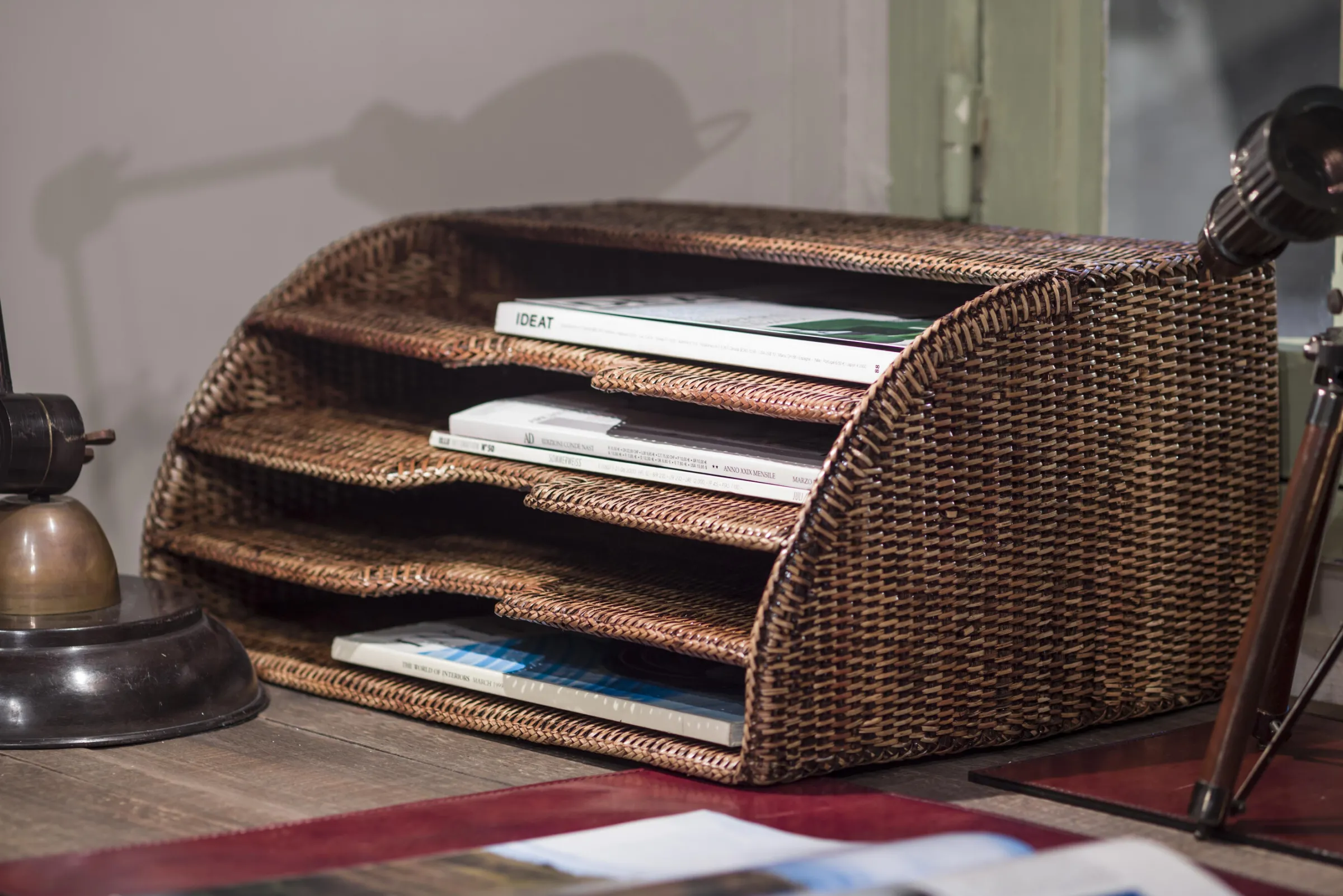 Flamant Togo, Tijdschriftenrek, Riet^ Decoraties