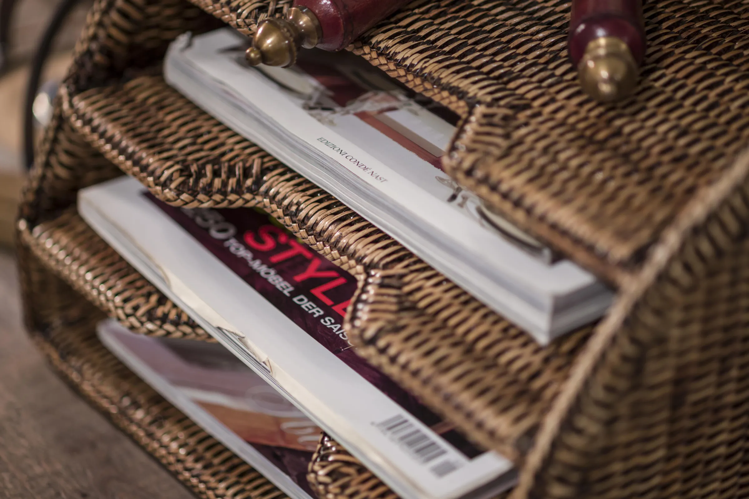 Flamant Togo, Tijdschriftenrek, Riet^ Decoraties