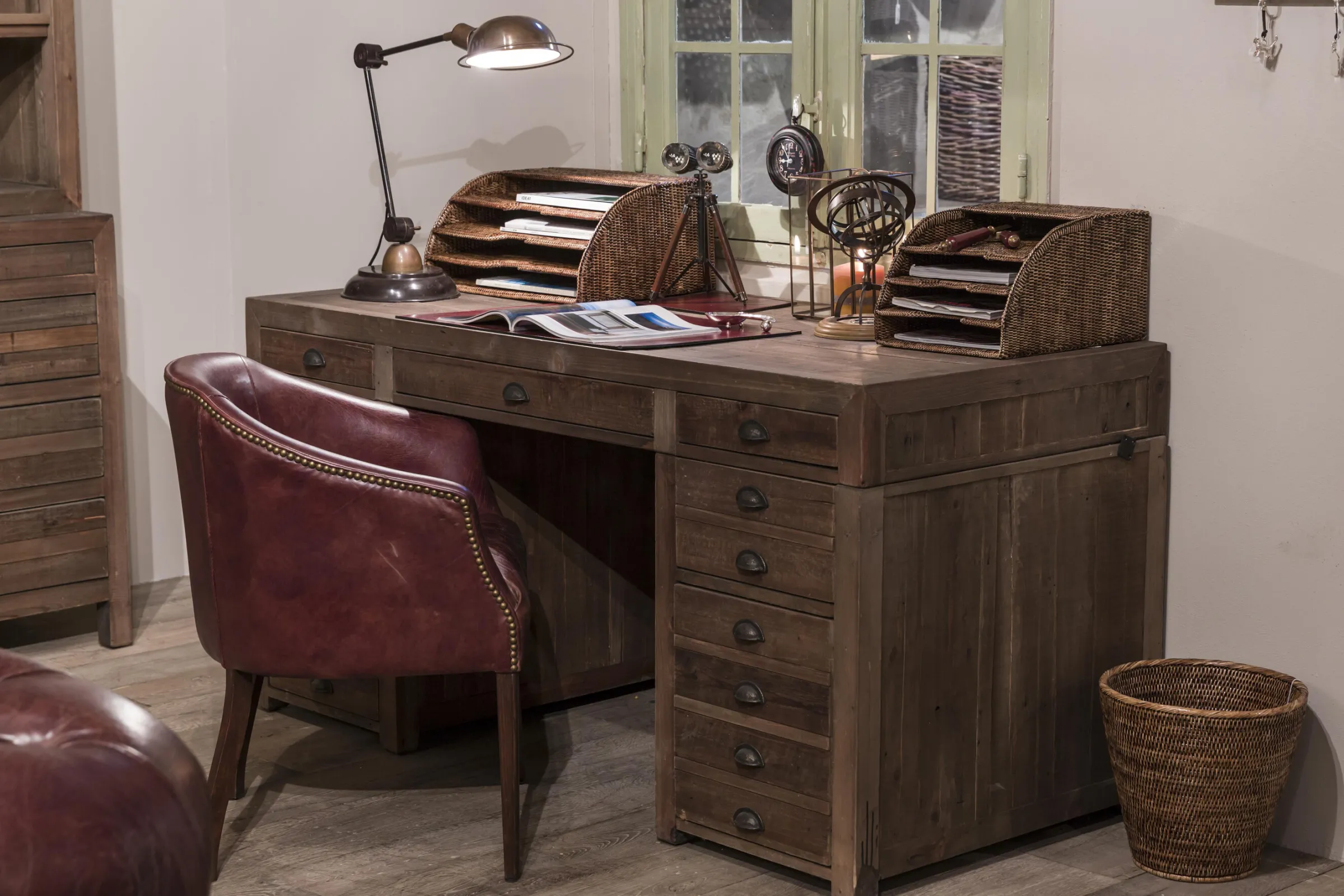 Flamant Togo, Tijdschriftenrek, Riet^ Decoraties